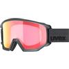 Uvex athletic CV - maschera da sci per adulti - categoria di filtro 2 - privo di appannamenti - black matt SL/red-purple - one size
