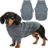 Kiiwah Maglioncino Cane, Lavorato a Maglia Cappottino Invernale Cane, Calda e Morbida Vestiti per Cani Gatti, Elastico Maglione Cani con Collo Alto per Bassotto, Bulldog Francese ecc
