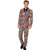 Smiffys Completo effetto neon, Multicolore, con giacca, pantaloni e cravatta Halloween