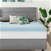 Best Price Mattress BPP-GM-4T 4 Gel Memory Foam Mattress Topper, Blu, California King