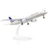 QIYUMOKE Boeing 787 1:300 United Modello di Aereo in Metallo Diecast con Supporto Airliner Kit di aerei in lega per gli Appassionati di Aviazione Collezione da Esposizione o Regalo