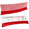 SANKESONG 2 Pz Portacarte da Gioco, Reggi Carte Pieghevole, Titolari di Carte da Gioco Free Standing a Forma di Ventaglio Giocattoli da Esterno con Porta Accessori Plastica per Bambini, Anziani, Disabili, Rosso