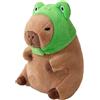 Shownicer Peluche Capybara - Peluche Kawaii Capybara - Cuscino di peluche - Regalo per bambini e ragazze di 3 anni e più - Rana - 30 cm