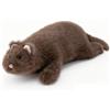 RLOMUTE Peluche Furetto delle nevi Giocattolo Visone morbido e carino adatto per San Christmas regali feste compagni camera da letto decorazione per la casa regalo per bambini 19.6pollici marrone