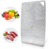 Grourarty Tagliere in titanio per cucina, 100% puro titanio, taglio a doppio lato per carne, frutta e verdura, 30 x 20 cm