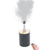 StagesFogger Macchina del fumo portatile, macchina per nebbia per esterni a batteria con telecomando senza fili per DJ Party Disco Wedding Halloween, regalo (nero rotondo)