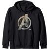 Marvel Avengers Infinity War Sl Symbol Felpa con Cappuccio