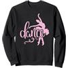 Twirl and Grace Studio Ballerina rosa con scritta Script Dance Lettering Felpa