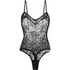 Dorina Body in Pizzo Non Imbottito ORIGINS - Elegante Bordo in Pizzo, Chiusura con Bottoni a Pressione al Cavallo, Vestibilità Regolabile, Nero