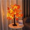 MEDOYOH Luce a 24 LED per albero di acero, altezza 60 cm, luce bianca calda, batteria AA inclusa, alimentazione USB, per Natale, feste, matrimoni, decorazione autunnale