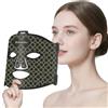 Relhafethy Lampada a luce rossa, 660 nm e 850 nm, maschera a luce rossa, con timer da 10/20/30 minuti, 5 livelli di luminosità, 222 chip in silicone a infrarossi, per viaggio/casa