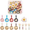 BB Beadthoven Beadthoven - Ciondoli colorati in lega smaltata, placcati oro, per la creazione di gioielli, orecchini, bracciali, accessori artigianali