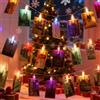GAROMIA Catena luminosa con graffette, 3 m, 20 graffette, foto da parete, decorazione natalizia, catena luminosa colorata per Natale, matrimoni, soggiorno, feste, decorazione