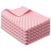 ZOLLNER 5 Strofinacci, 100% Cotone, 46x70 cm - Super assorbenti e robusti canovacci - Lavabili a 60°C - qualità gastronomica - certificati Oeko-Tex®, a quadretti rosso