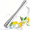 aiyraa Pestello da cocktail, pestello Caipirinha per cocktail, pestello, muddler per schiacciare lime, utilizzato per fare cocktail, mojitos, succhi di frutta (22,5 cm)
