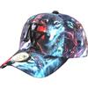 Hip Hop Honour Berretto da bambino Lupo Blu Rosso Print Original NY Baseball Wolf 7 a 12 anni - Ragazzo, blu, taglia unica