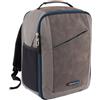 Cabin Max Manhattan 24L Zaino 40x30x20 Bagaglio a mano Borsa da viaggio - Grigio/Blu