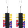 Lyreh 2 Set Porta Tee da Golf Kits, Design Creativo a Colori Golf Tee Plastica Porta con Gancio per Golfisti Donne e Uomini da Attaccare a Zaino Cintura in Pelle e Borsa Tracolla