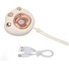 BAOFUYA Scaldamani Elettrico con Zampa di Gatto Carino, Ricarica USB Scaldamani Elettrico Tascabile a 2 Livelli per L' Invernale