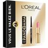L'Oreal Paris L'Oréal Paris - Cofanetto regalo - Mascara Panorama All Night Black, Eyeliner Infaillible Grip Liner Nero, Rossetto Color Riche Raso Rosa Tenero - Dimensioni reali