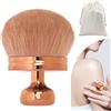 VLYX Pennello Kabuki VLYX per Autoabbronzante Corpo e Viso. Testa Extra Large Ovale da 3,1 per Collo, Schiena, Gambe. Uso Umido/Secco. Con Sacchetto. (Oro Rosa Scuro)