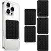 BWOOOWE 5 Pezzi Ventosa per Telefono in Silicone Supporto Antiscivolo per Cellulare Ventosa Auto Compatibile con Custodie iPhone e Android Supporto Hands Free per Selfie e Video(Nero)