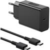 Rvntop 45W Caricabatterie per Samsung, Caricatore USB C Rapido Caricabatteria con 2M Cavo Ricarica Rapida per Samsung Galaxy S25 S24 S23 S22 S21 S20 Ultra Plus/S25+/Note 20/10/A73/A52 USBC Presa Alimentatore