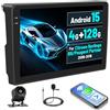 Inefala [4G+128G]Inefala Android 15 Autoradio per Citroen Berlingo B9 2008-2017 con Wireless Carplay Android Auto, 9 Pollici Touchscreen Stereo Auto Bluetooth con Navi GPS WiFi RDS/FM SWC Retrocamera Mic