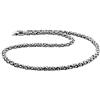 Kuzzoi - Collana bizantina in argento massiccio sterling 925, 345055, collana da uomo dello spessore di 6 mm, lunghezza di 50/60 cm, con cofanetto e argento, cod. 345055-050