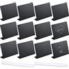 AIEX 12 pezzi 100x75 mm Piccolo Mini Segni di Lavagna, Mini Lavagnette con Pennarello Cancellabile 2 Pezzi, Chalkboard Signs per Feste a Buffet Matrimoni Compleanni Baby Shower (Nero)