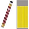 MROOFUL Ricariche di mine colorate in grafite da 2 mm, 2B, per matita meccanica da 2 mm, per disegno tecnico e matita da disegno, 36 mine (giallo)