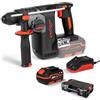 Dnipro-M Trapano Tassellatore a Batteria DHR-202BC Ultra SDS Plus 20V - Demolitore Percussione, 2.5 J, 4 Funzioni, Anti-Vibrazione, Kit con Batteria Ricaricabile 4Ah, Caricatore Rapido e Valigetta
