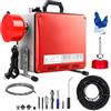 serebrant 850W Macchina Sturatubi Elettrica, 400r/min Macchina per La Pulizia dei Tubi Della Coclea con Ø10mm Ø16mm Spirale e 8 Punte Diverse, Sturatubi Elettrico per Cucina Lavello di 16 mm