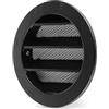 calimaero® WSGB Griglia Aerazione Tonda 80 mm Griglia Ventilazione con Zanzariera Fusione di Alluminio Griglia di Ventilazione per Case Mobili, Casette da giardino, Stabile ai raggi UV, Antiruggine