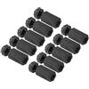 PATIKIL M3 Nylon Esagonale Distanziale Viti Dadi, 100pz PCB Maschio Femmina Filettato Kit per Schede Madri, Computer Custodie, Circuito Schede, Elettronica (10mm+6mm, Nero)
