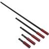 Gvrxec Set di 5 chiavi magnetiche di espansione, 50/60/100/150/300 mm, codolo esagonale da 1/4, supporto per punte lungo magnetico, per trapani e avvitatore a percussione