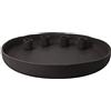 Goebel Portacandele Slate Smoke grigio 4 cm