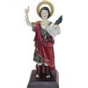 DRW Figura di San Pancracio Patron del Lavoro, Salute, Fortunato e abbondanza in Resina Dipinta a Mano 8x8x20 cm