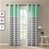 Intelligent Design Alex Chevron Printed Grommet Top Panel Pair, 213,4 cm Panel