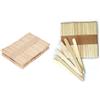 Silikomart 99.401.99.0002 Kit di 100 bastoncini di legno 7,2 x 0,8 x 0,2 cm & Set 100 Bastoncini stecco 133x10 h 2 mm, Legno