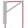 creative cables Creative-Cables Supporto a muro Pinocchio - (Legno di faggio bianco, H 24,5 cm, braccio estensibile 27,2 cm) - Made in Italy - Per lampade a sospensione