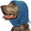 XFSRG Paraorecchie Cocker Scaldaorecchie per Cani e Collo Cappuccio Protettivo Avvolgente Protezione le Orecchie del Cane Scaldacollo(Blu-M)