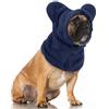 YUSHWENPTY Cappello Invernali per Cani Gattino Morbido Caldo Cappelli per Animali Domestici con Orecchie Protezione Contro il Rumore Cappuccio per la Testa e il Collo Cucciolo per Freddo Invernale,M (Blu)