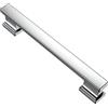 Alzassbg AL3061CP - Maniglie per cassetti, in cromo lucido, 128 mm, confezione da 10