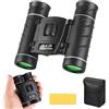 Flintronic 10x25 Compatto Binocolo, Binocolo per Adulti, con Prisma BaK4 e Lente FMC, Impermeabile e Resistente Agli Urti, Messa a Fuoco Veloce, per Caccia, Visite Turistiche, Birdwatching
