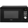 ICQN Microonde Solo, Microonde, 20 l, 700 W, 5 livelli di potenza, 8 programmi automatici, funzione timer digitale, peso e scongelamento, sicurezza bambini, piatto girevole in vetro (25,5 cm), nero