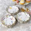 Talking Tables 60 Piatti di Carta Fatina 3 Design Floreali e Farfalle per Feste, Baby Shower, Garden Party, Tè Pomeridiano, 17.8cm