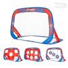 COLORBABY Porta da calcio pop-up 4 in 1 FC Barcelona, 120x80x80 cm, con bersagli intercambiabili, Borsa con manici, Montaggio rapido, Ideale per il giardino, Dai 3 anni, Licenza ufficiale (77594)