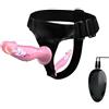 KeyinBox Peluche con cintura regolabile e funzione di vibrazione, giochi BDSM e per coppie, vibratore a coda per donne, vibratore per uomini con fibbie, telecomando (Rosso)