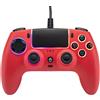 Qubick Controller Qubick Neon COP50017 Gamepad RGB Cablato 3.5mm PS5/PC Rosso [COP50017]
